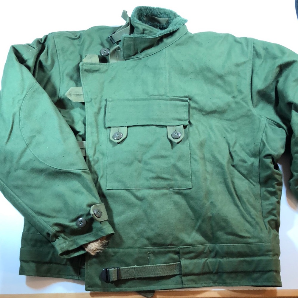 Vintage 1961 Swedish Military Motorcycle Jacket